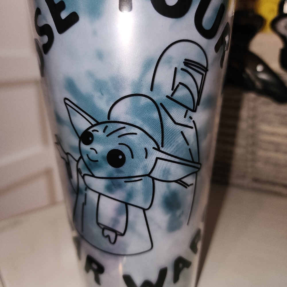 Star Wars Baby Yoda Tumbler with Straw NWT - Picture 5 of 9